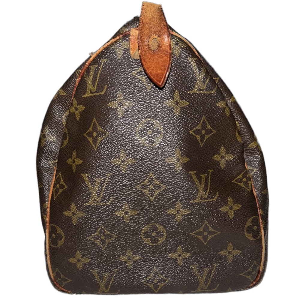 LOUIS VUITTON Speedy 30 VI1902 Authentic Vintage Bag Satchel Purse + LV Lock/Key - Picture 4 of 16